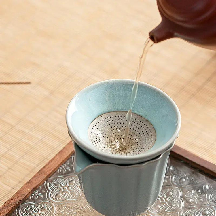 禪心小和尚茶漏｜禪心茶濾・茶葉過濾器・茶寵・汝窯