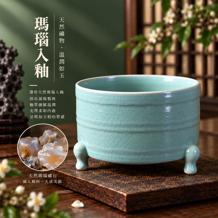 玄紋尊｜仿古釉・自然開片・宋式雅器